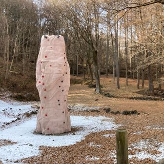 クライミングタワーもあります！！
ホールドしっかりめなので初心者向けですが、高さが結構あるのでロープないと怖いですね(⌒-⌒; )