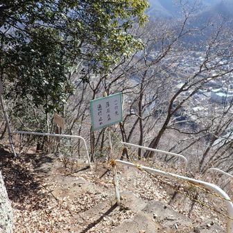前の登山道