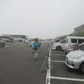 ガスの中でした😅
今日も無事に下山できました🙇