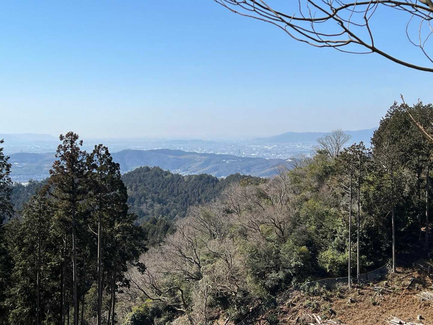 如意ヶ岳山頂から稲荷山・男山・天王山方面