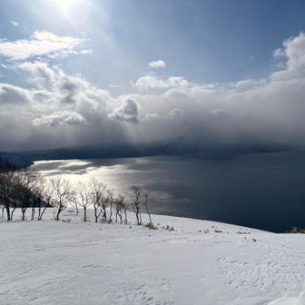 樽前山、風不死岳方面
何も見えず😭