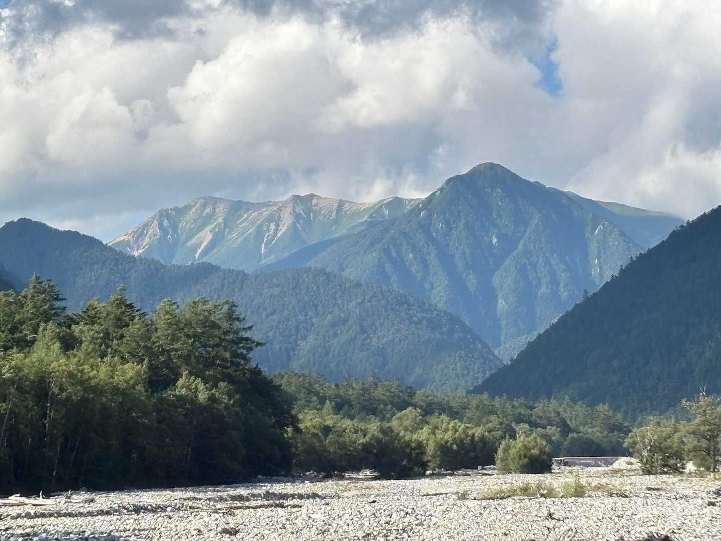 前穂高岳見えて来た