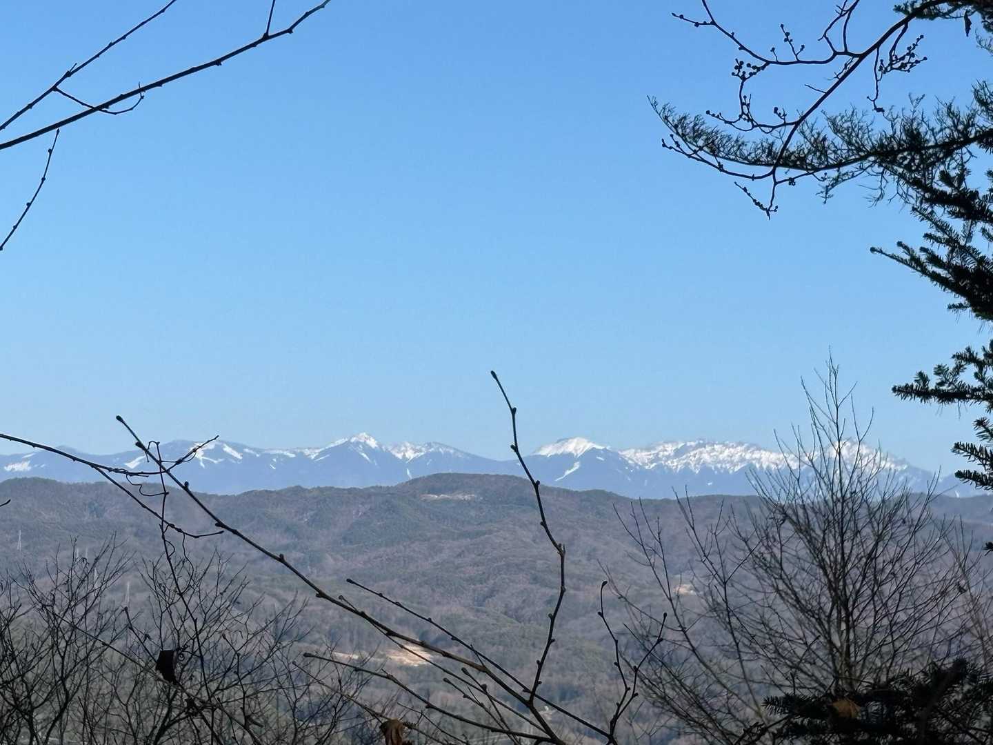 八ヶ岳方面が少しみえたよ