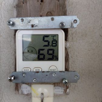 山頂気温5.8℃