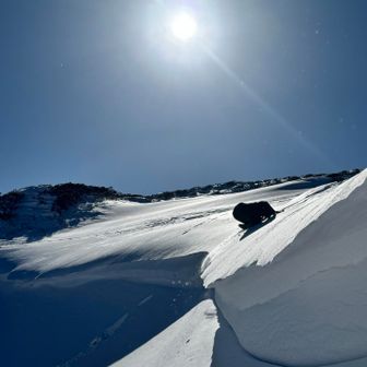 素晴らしい雪庇

からの滑落案件😂