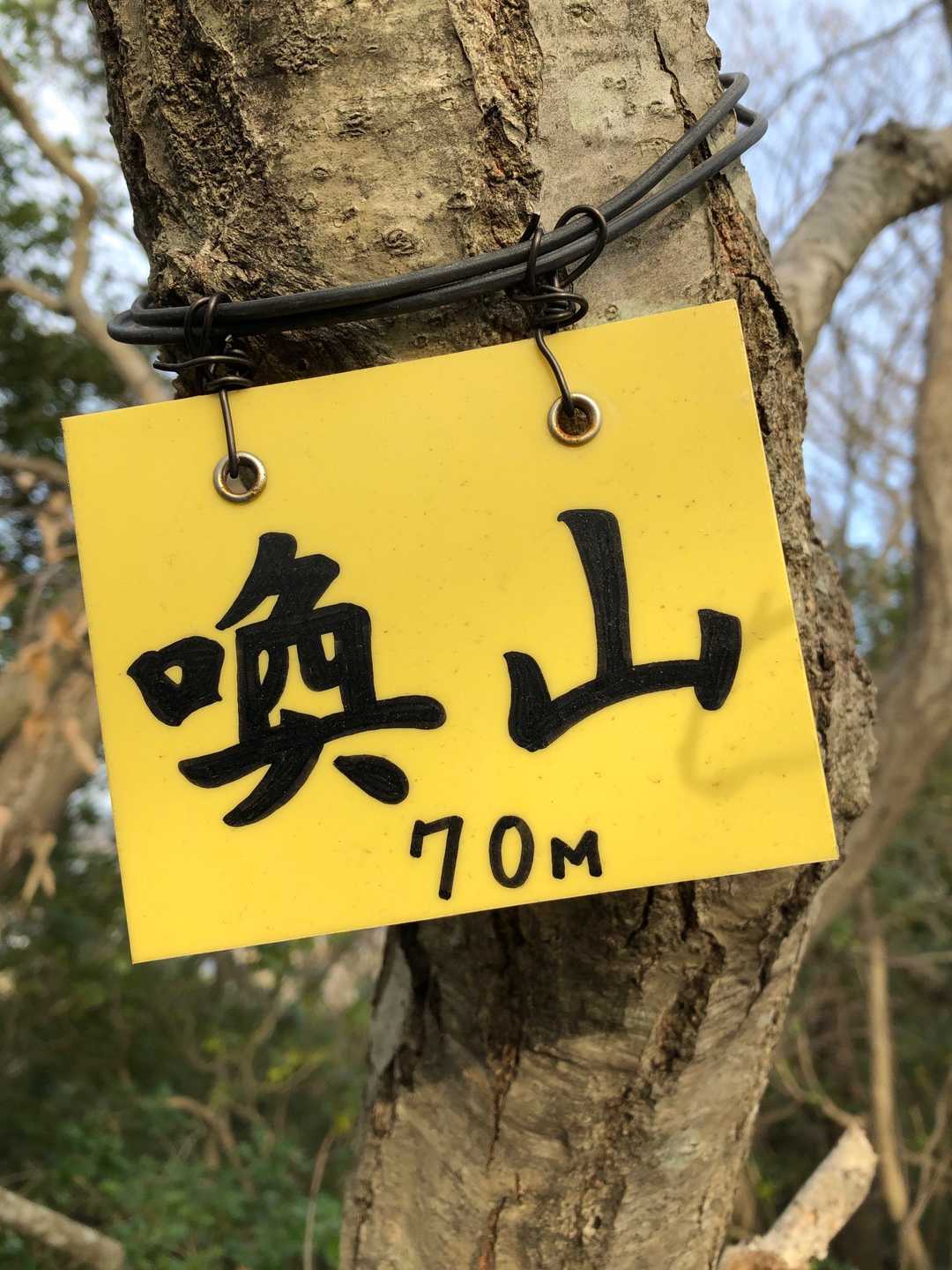 喚山山頂です⛰
70m❗️   こちらも超低山😁