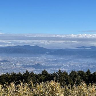 大和三山を配した奈良盆地
