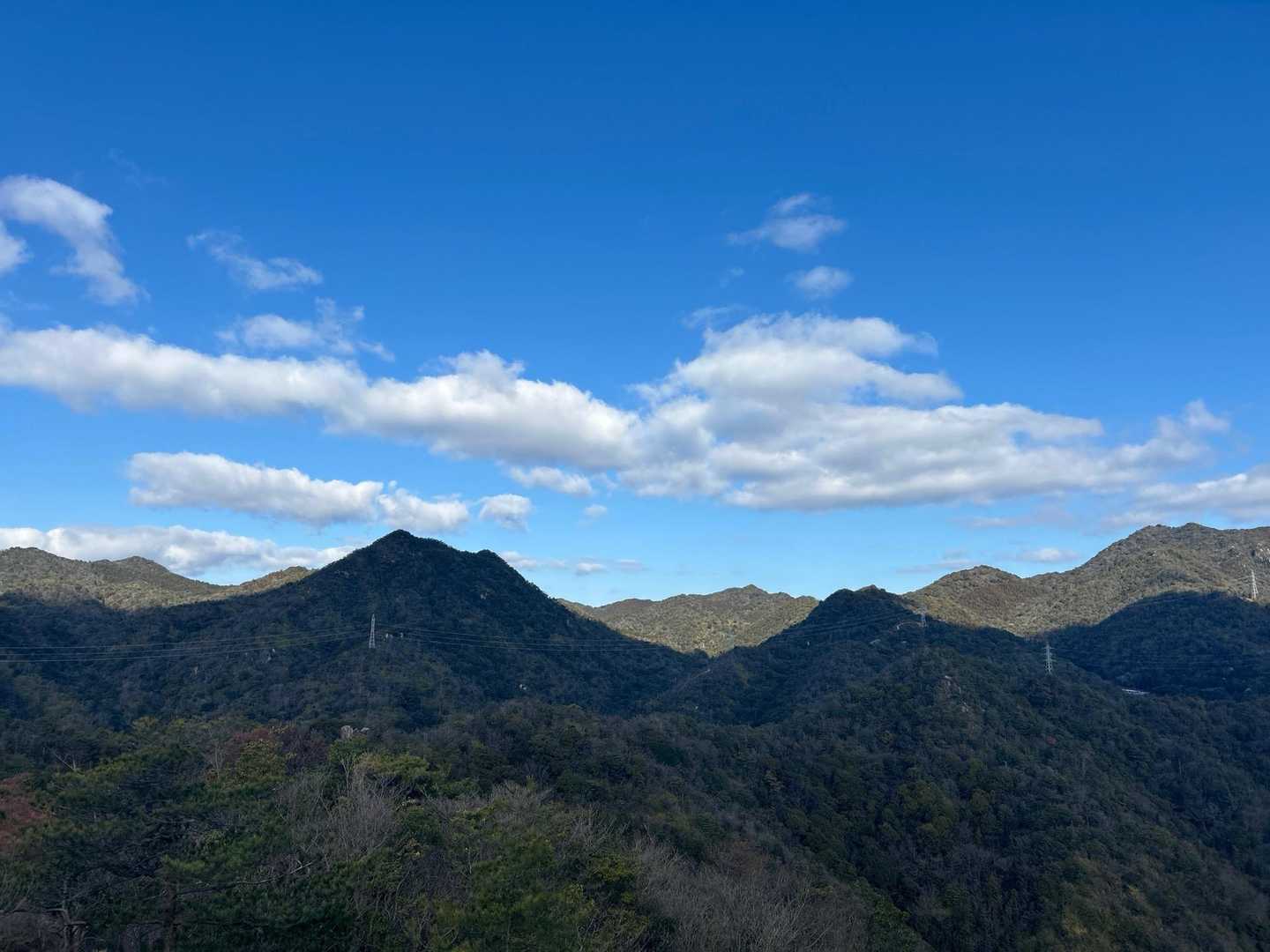 玖波駅-行者山-傘山登山口-傘山 周回コースの写真