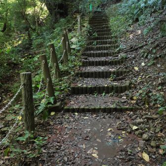 うひーっ💦
火の山への登り階段