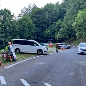 第一駐車場に到着、マイ・ステップワゴン