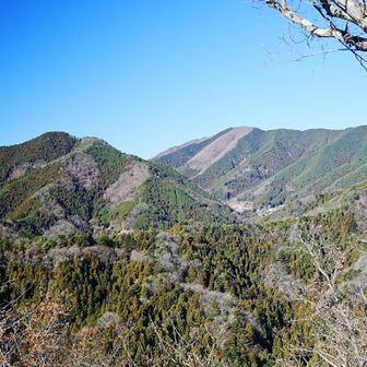 雨降山、権現岳方面
