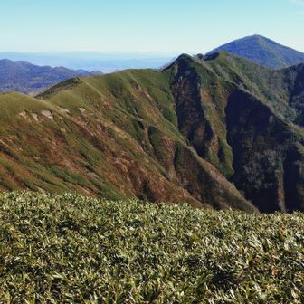 ピンネシリも青々？緑々と🌳
肉眼では真っ白に雪化粧した表大雪と十勝連峰がくっきり🏔️✨️