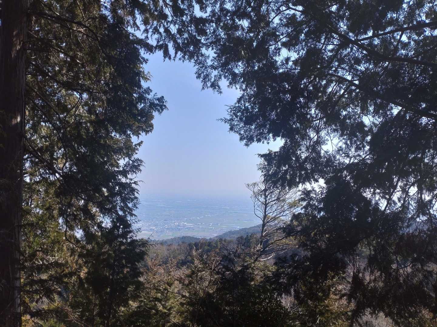 山頂から少し眺望あります✨