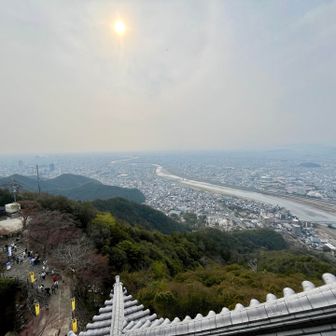 天守閣から長良川方面