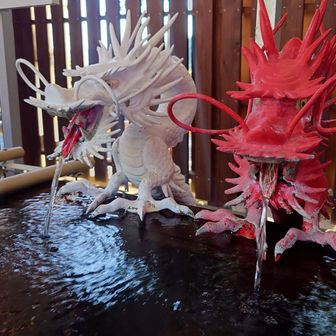 紅白龍🐉の手水