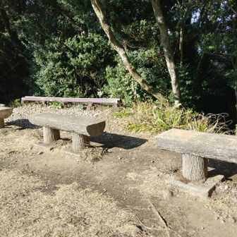 岩屋山のベンチ