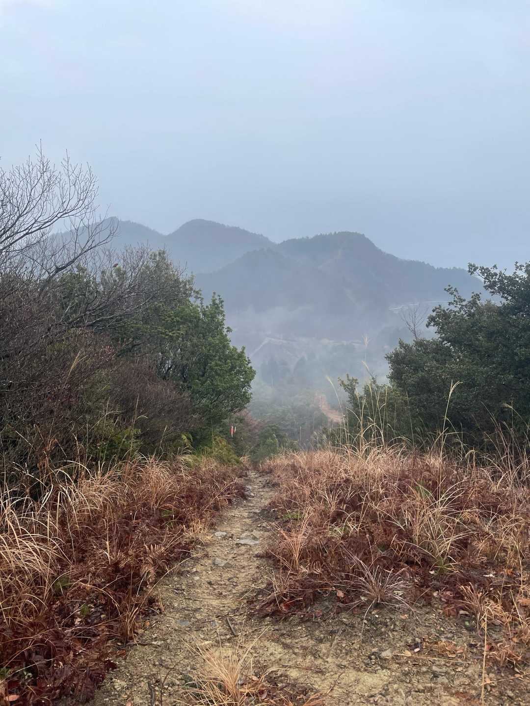 下山中