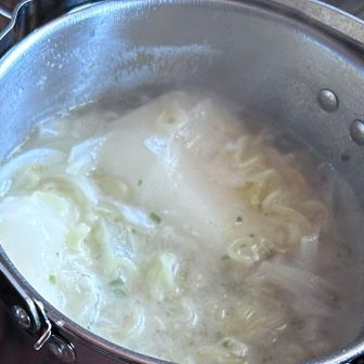 餅入り🍜あったまる👍