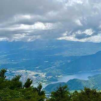 黒岳の展望ポイントに来ましたよ
▶︎▷富士山は残念ながら雲の中です