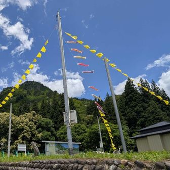 下山後、「幸福の黄色いハンカチ」？の出迎え。