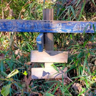 山名板が無いのですが、下から２枚目の板に「閑居山（かんきょさん）」と書いてあります。
