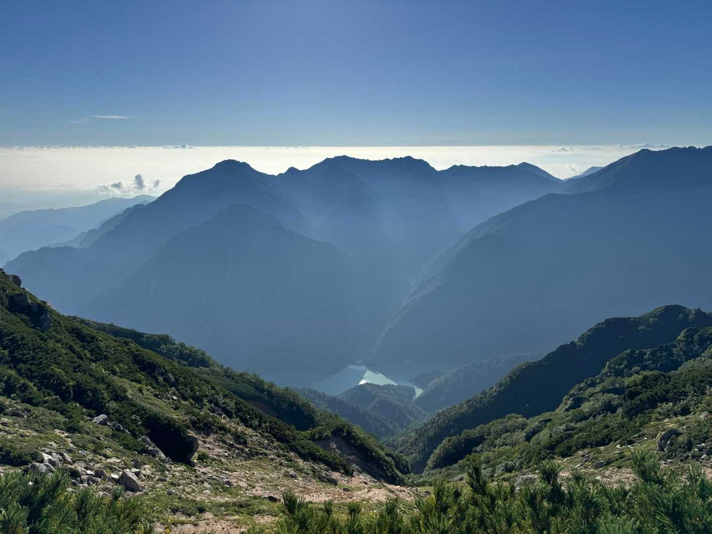 北アルプス裏銀座登山口-前烏帽子岳-烏帽子岳-野口五郎岳- 周回コースの写真