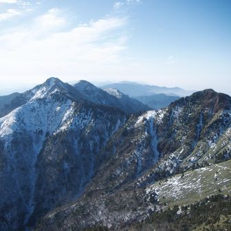 この景色を見ながらご褒美のランチタイム
