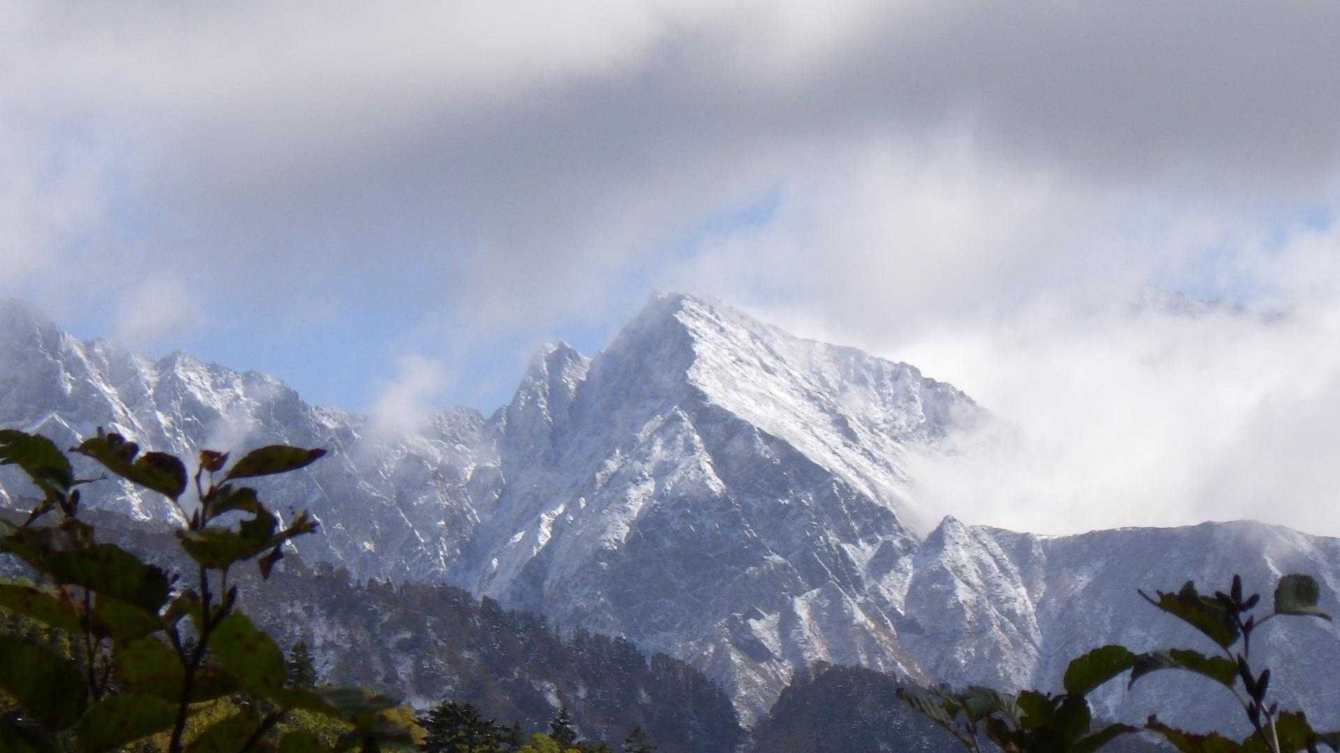 涸沢岳。
カッコいい