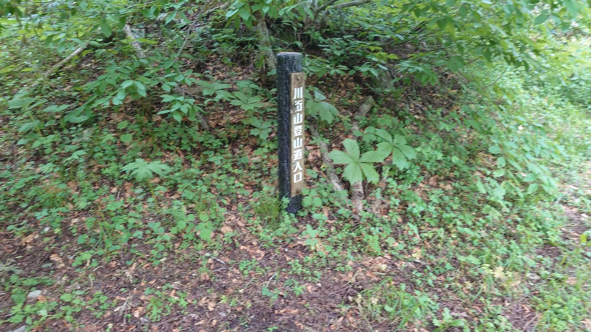 ようやく登山道入口へ。