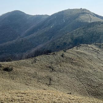 那岐山と東屋の間のこの稜線はホントに素晴らしい、　ここだけでも来る価値ありですね