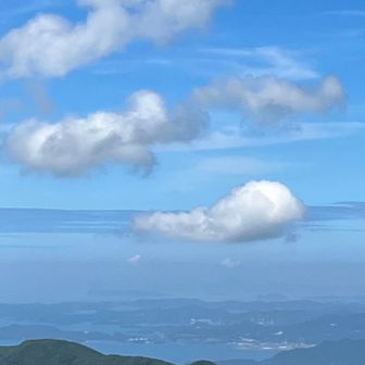 Puffy clouds over Nagasaki prefecture 