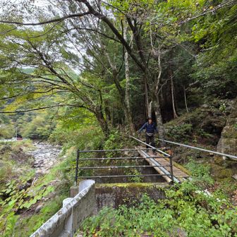 長い下り
けっこう危ない場所もあった💦