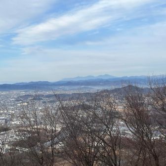 山頂からの展望、赤城山方面⛰