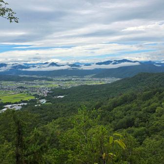 北アルプスも見えそうだけど