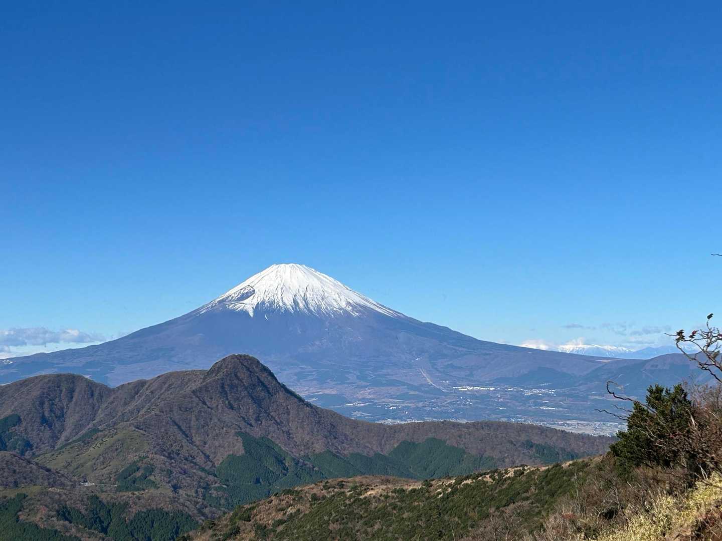公時神社登山口-金時山-矢倉沢峠-明神ヶ岳-宮城野 縦走コースの写真