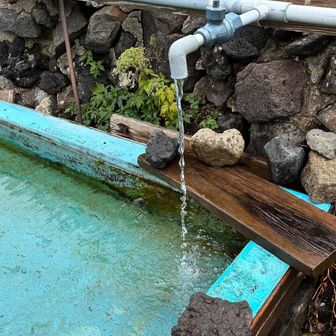 お水も、出てた！冷たくて美味しい