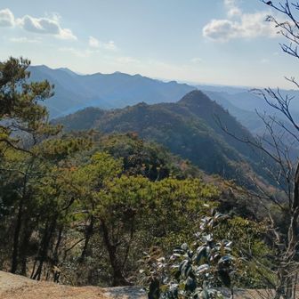 振り返ると通ってきた道が見える