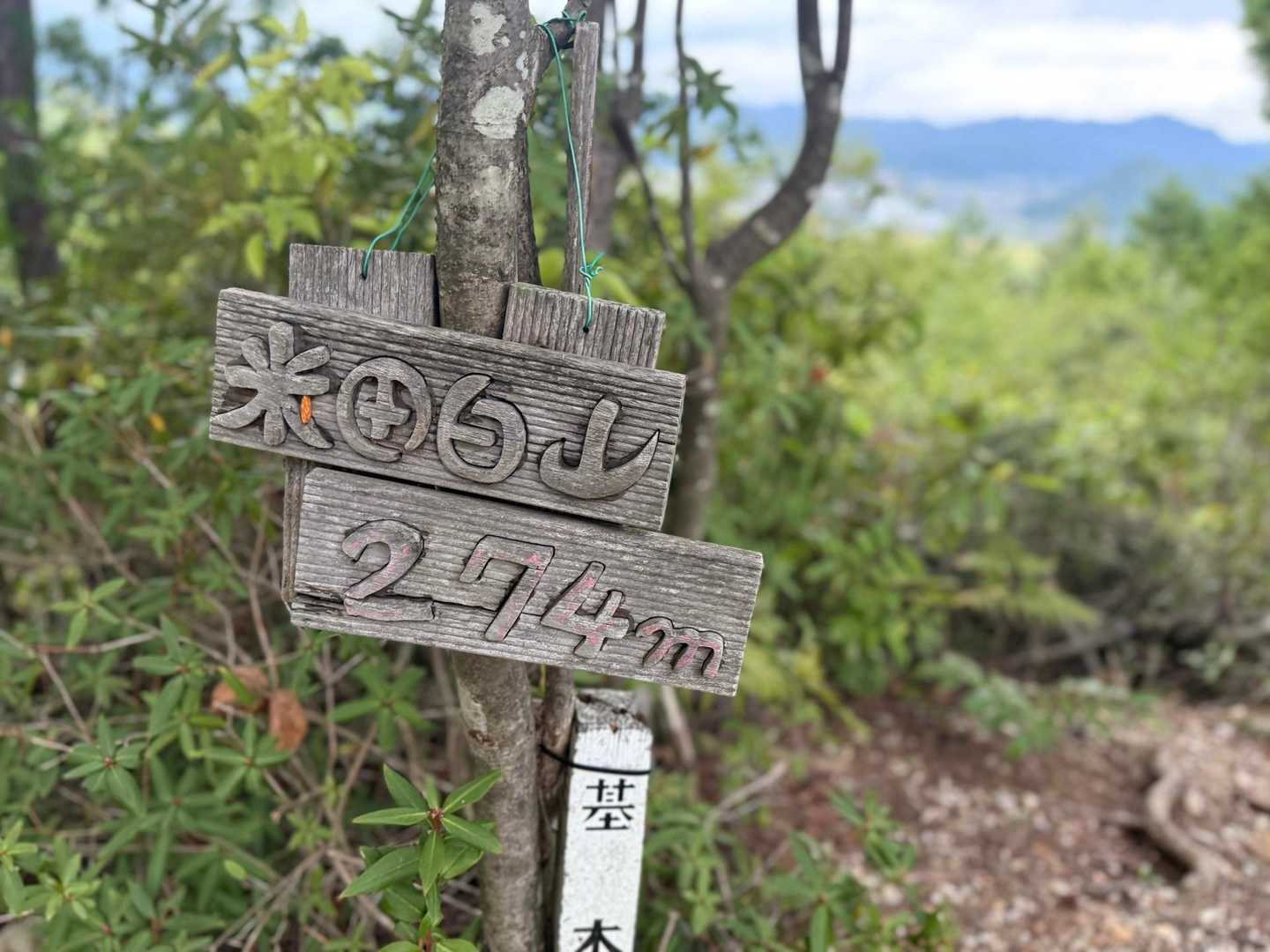 米田白山登山口-米田白山 往復コースの写真