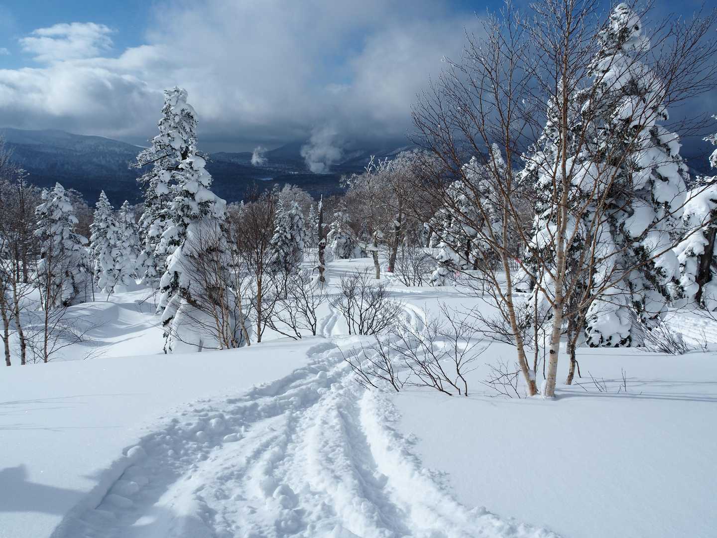 帰りは皆さん、スキーですいすい行かれてうらやましい⛷️