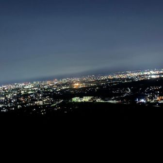 展望台から富山市街地夜景