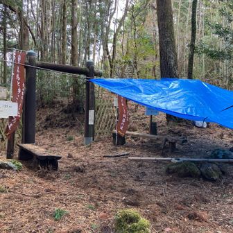 朽木峠、何かイベントがあるのかテントを張ってました