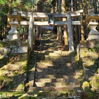 途中に八坂神社がありました。鳥居には牛頭天王と書いてあります。