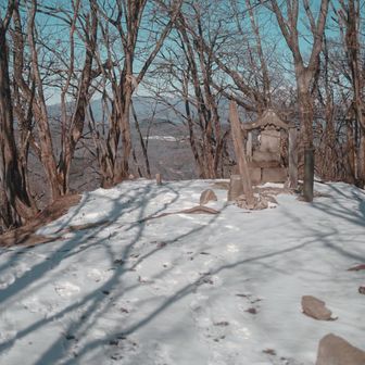 比較的広めな山頂。