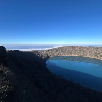 いつの間にか大浪池が青🟦に変化してました✨