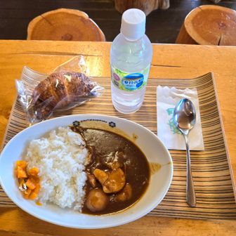 山頂駅のカフェでカレーをいただきます🍴🙏🍛

スパイシー😋✨