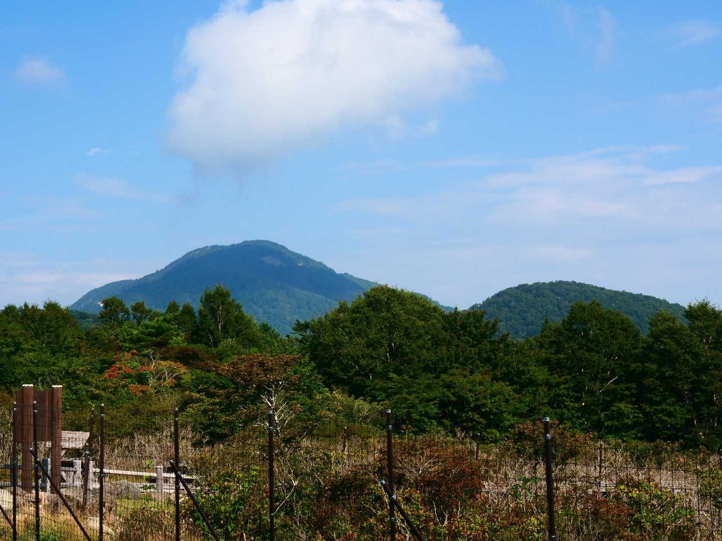 出発時は前黒山見えてました