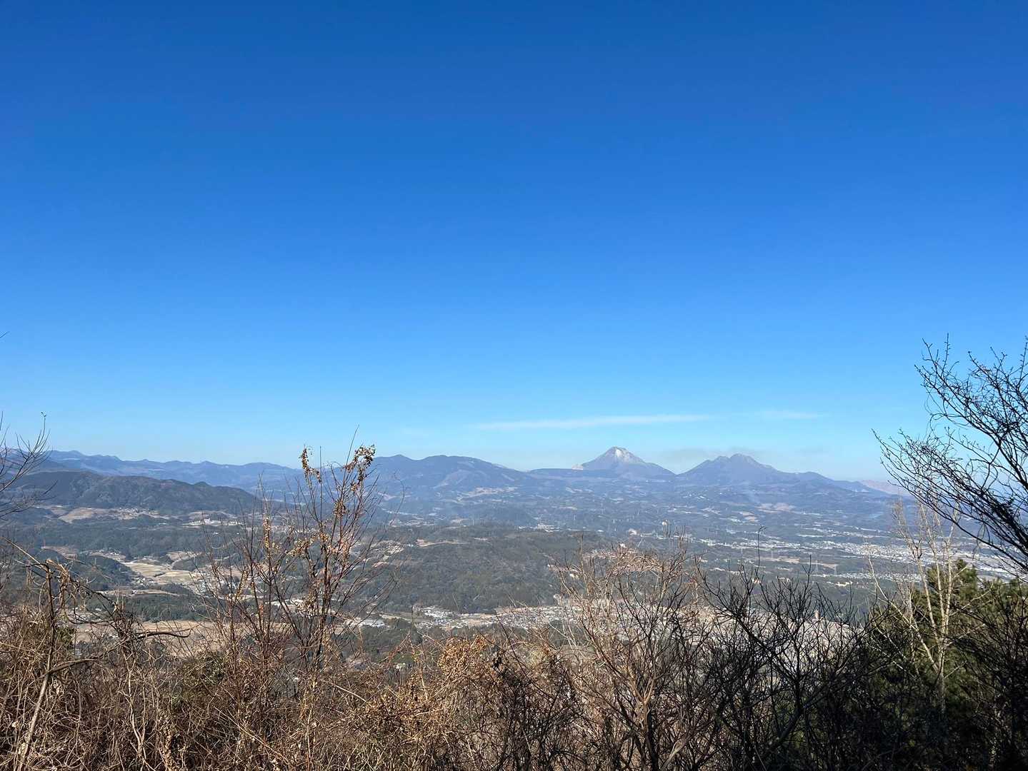 いい眺め🌟由布岳鶴見岳が😊
