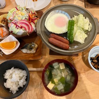朝食も野菜いっぱい