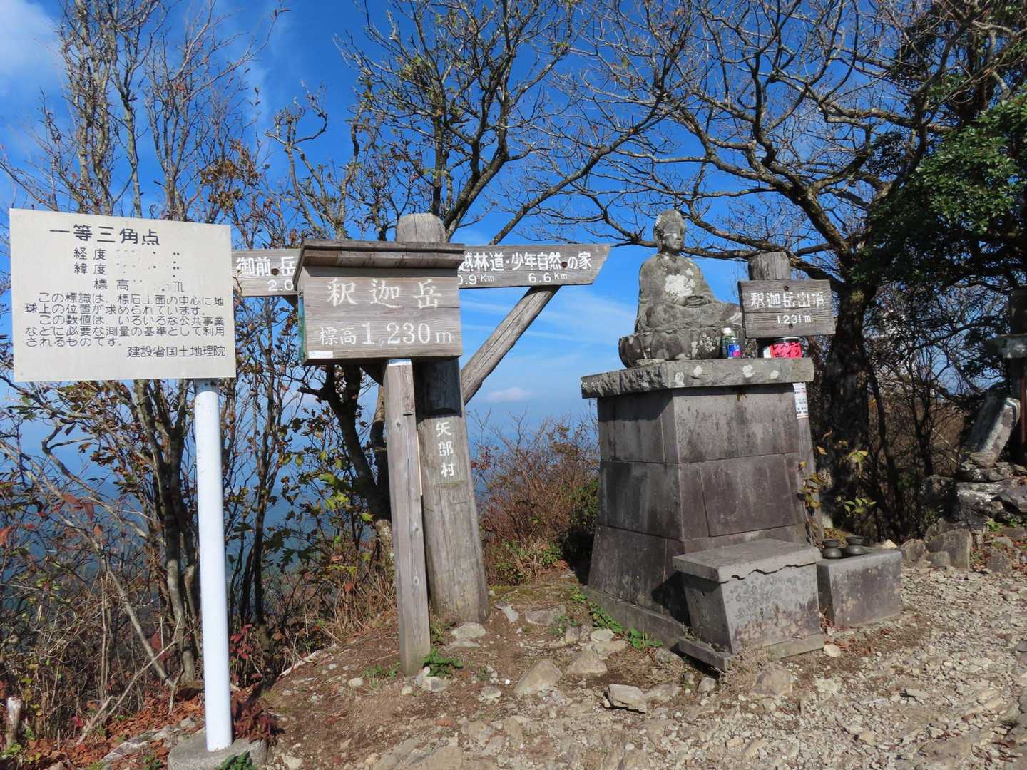 釈迦岳、山頂に戻る。