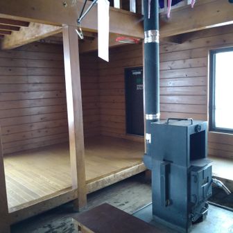 翌朝、きれいに片付けて、出発